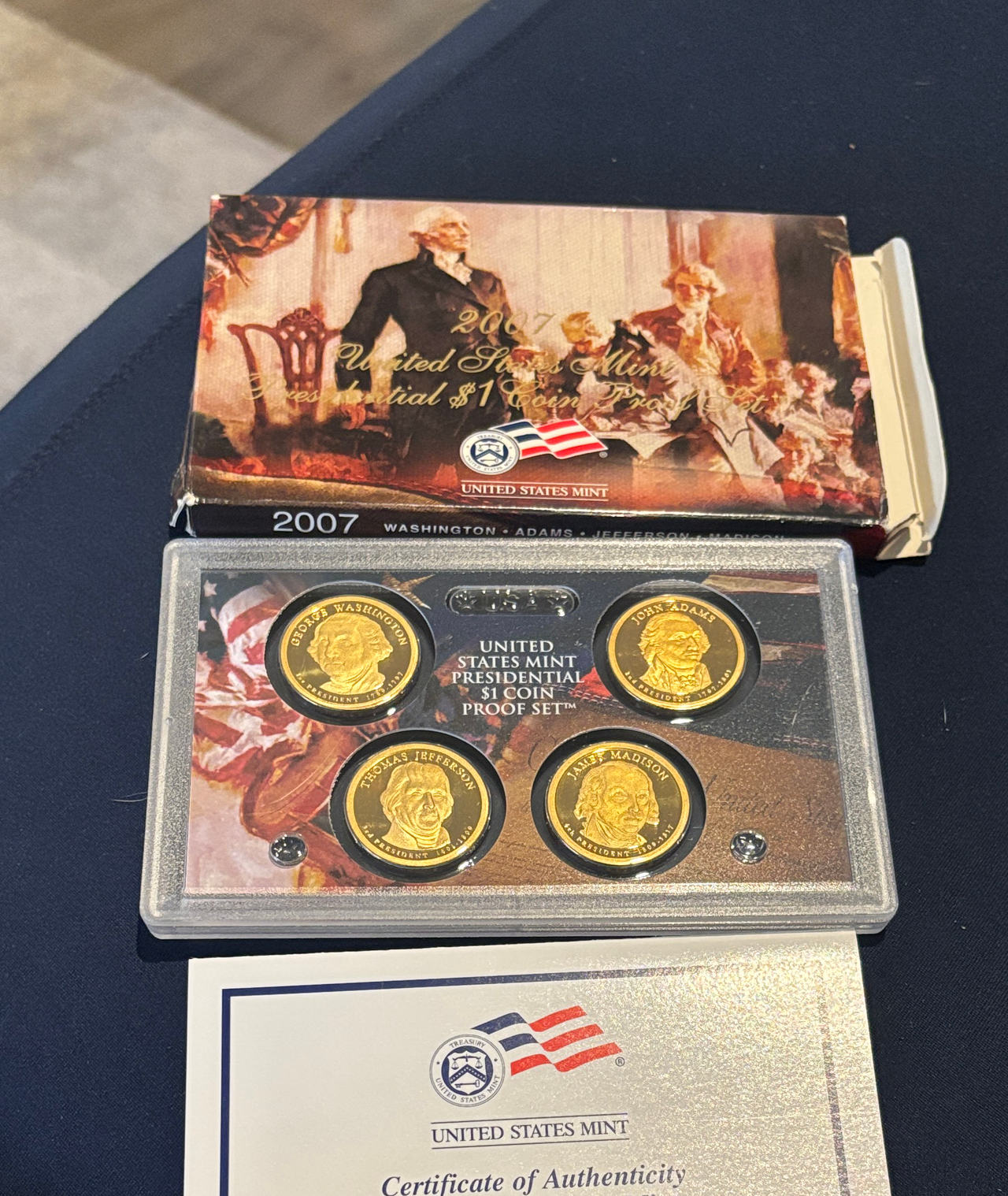 2007 United States Mint Presidential $1 Coin Proof Set