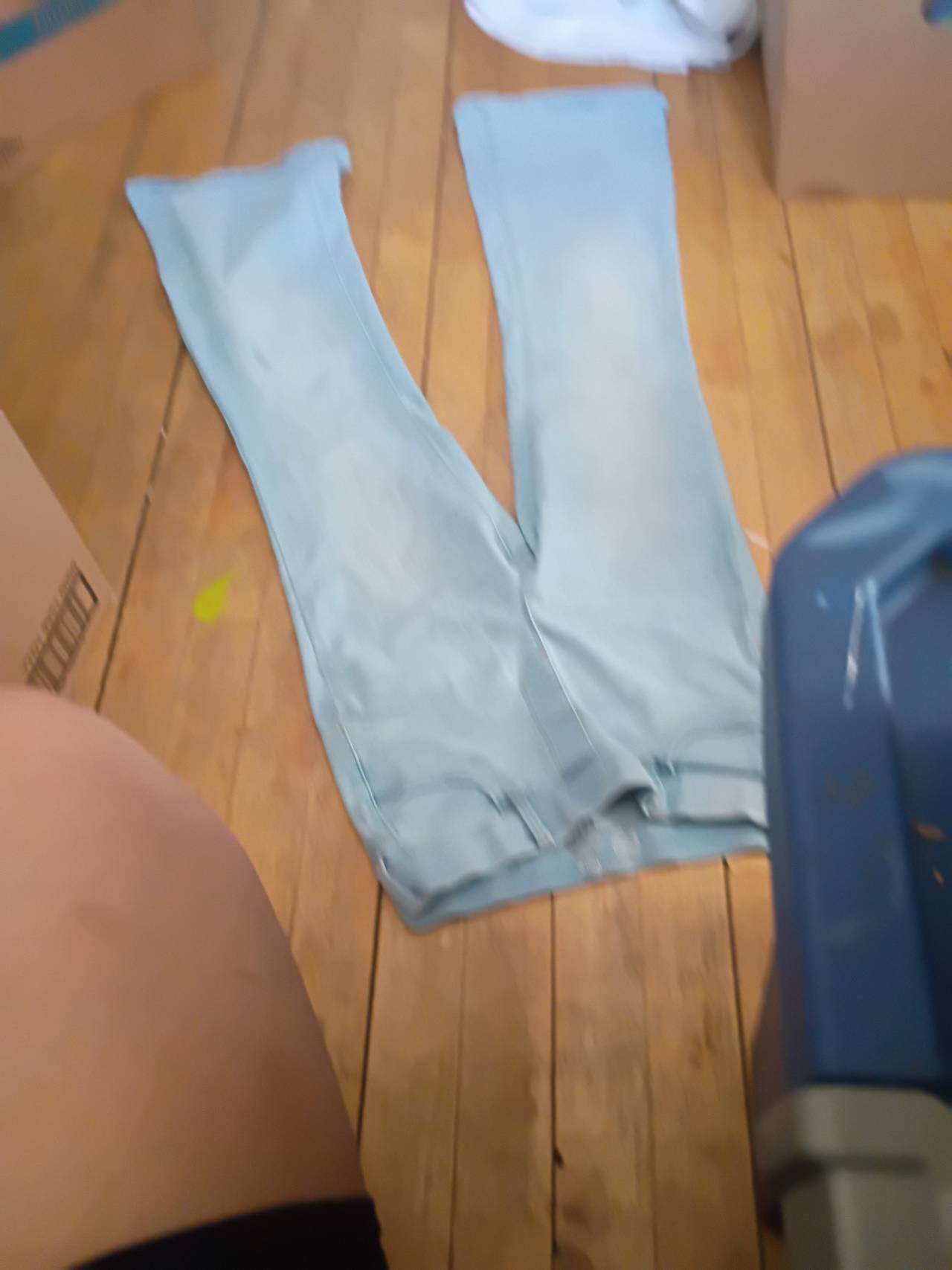 Light Wash Flare Jeans with Raw Hem