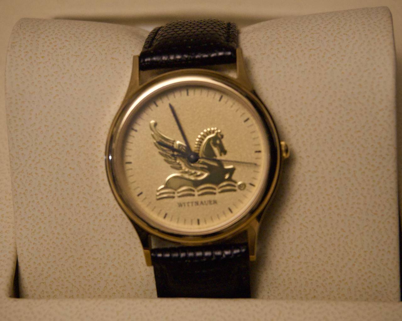 Vintage Wittnauer Pegasus Women’s Watch – Gold‑Tone Winged Horse Dial