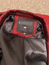 Lamasini Red Floral Metallic Blazer - Image 3
