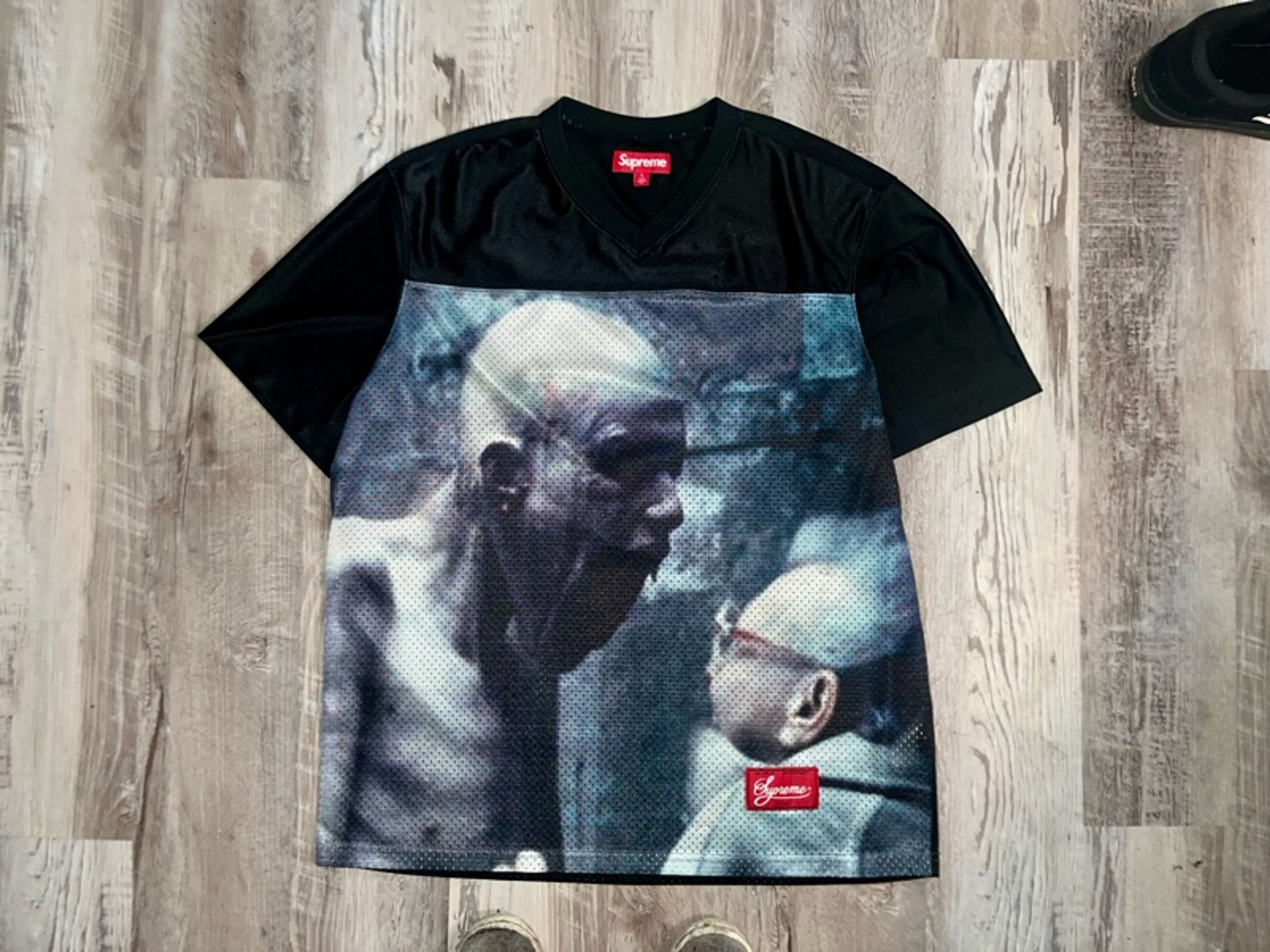 Supreme/Aphex Twin Football Jersey
Style: Black
Size: Large