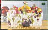 Portmeirion Pomona 3 Piece Canister Set - Image 1