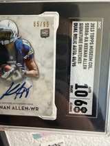 2013 Topps Museum Collection Keenan Allen Dual Relic Auto Rookie Card /95 SGC 6/10 - Image 4