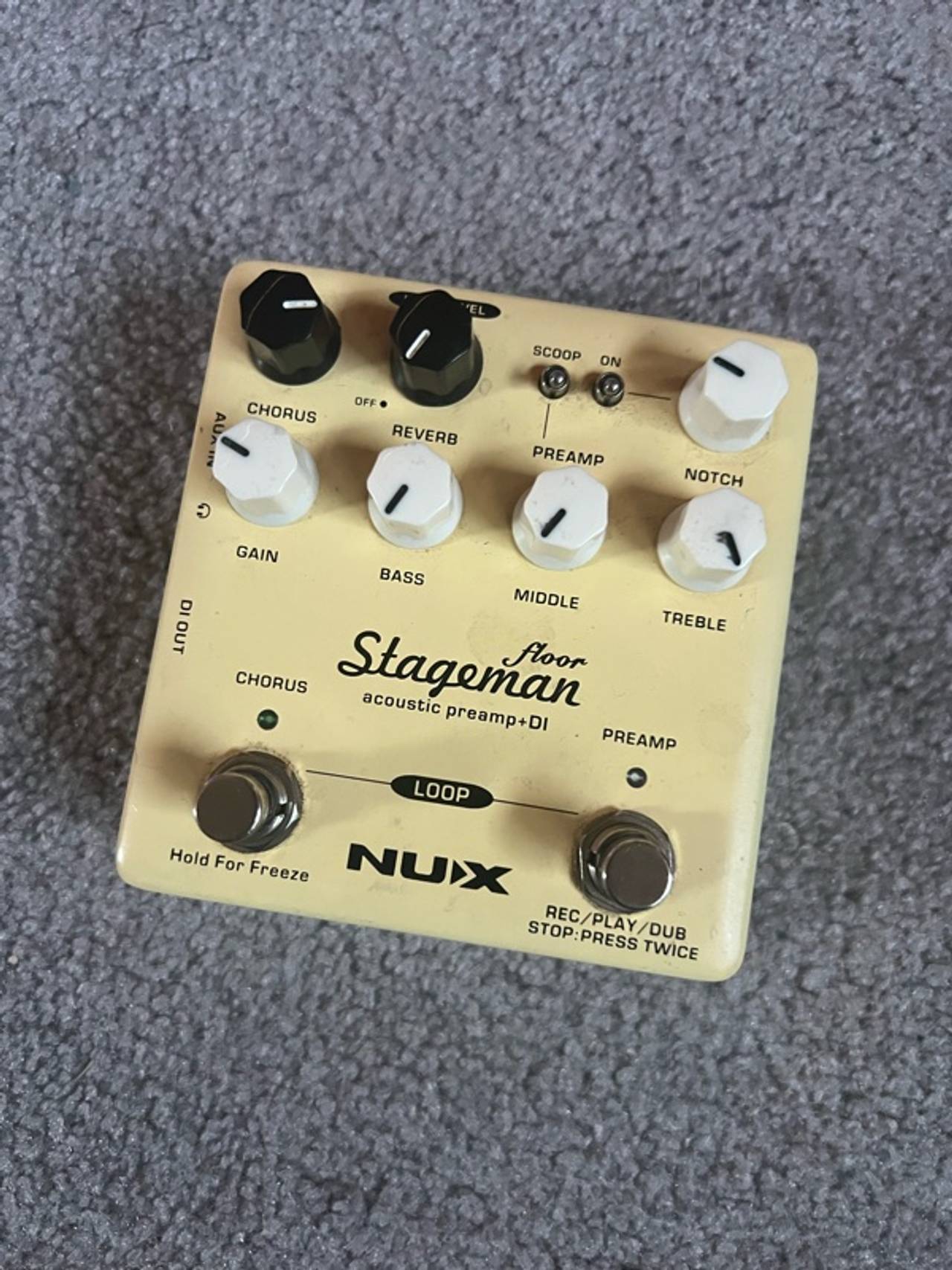 NUX Stageman Floor Acoustic Preamp/DI Pedal