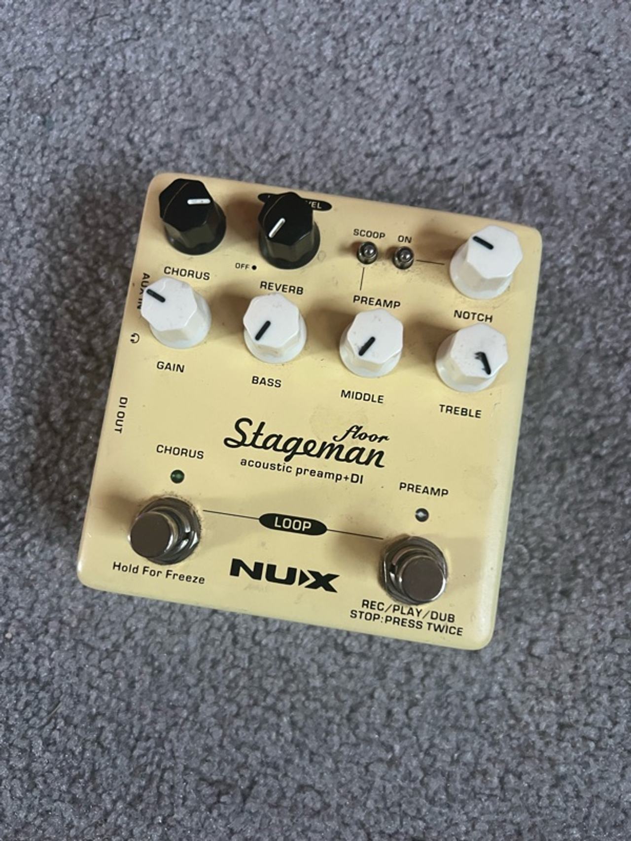 NUX Stageman Floor Acoustic Preamp/DI Pedal