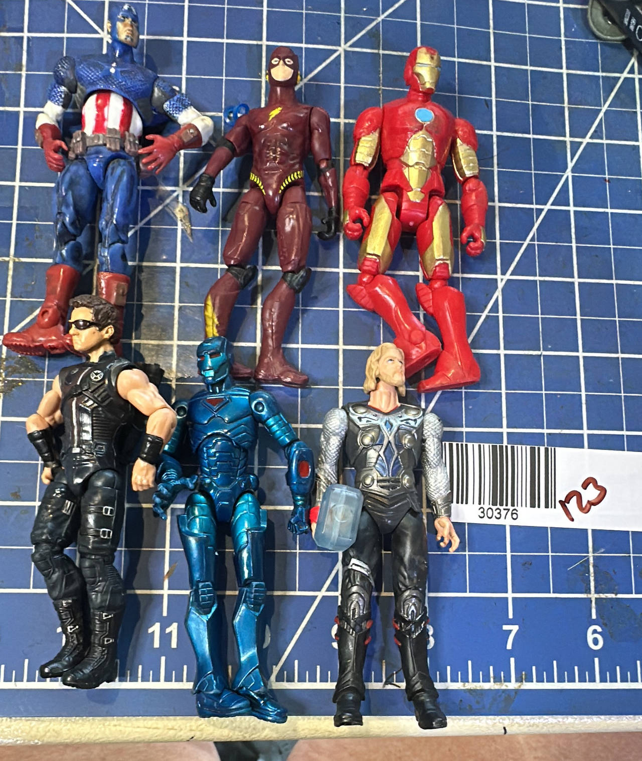 Marvel and DC 3.75-inch super hero Action Figures.  123