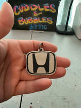 Vintage Honda Logo Keychain Pendant - Image 1
