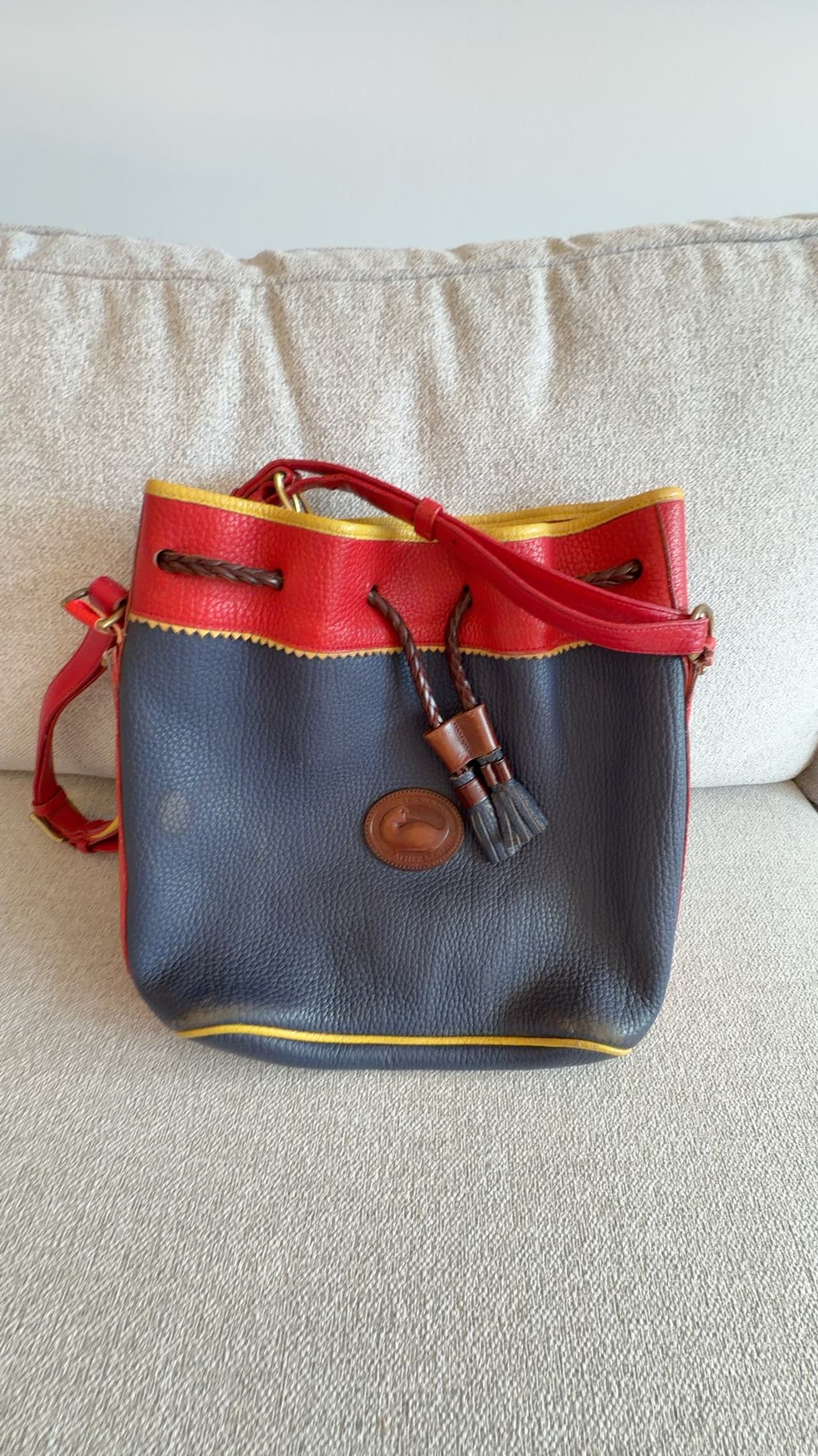 Dooney & Bourke Vintage Teton Drawstring Bucket Bag