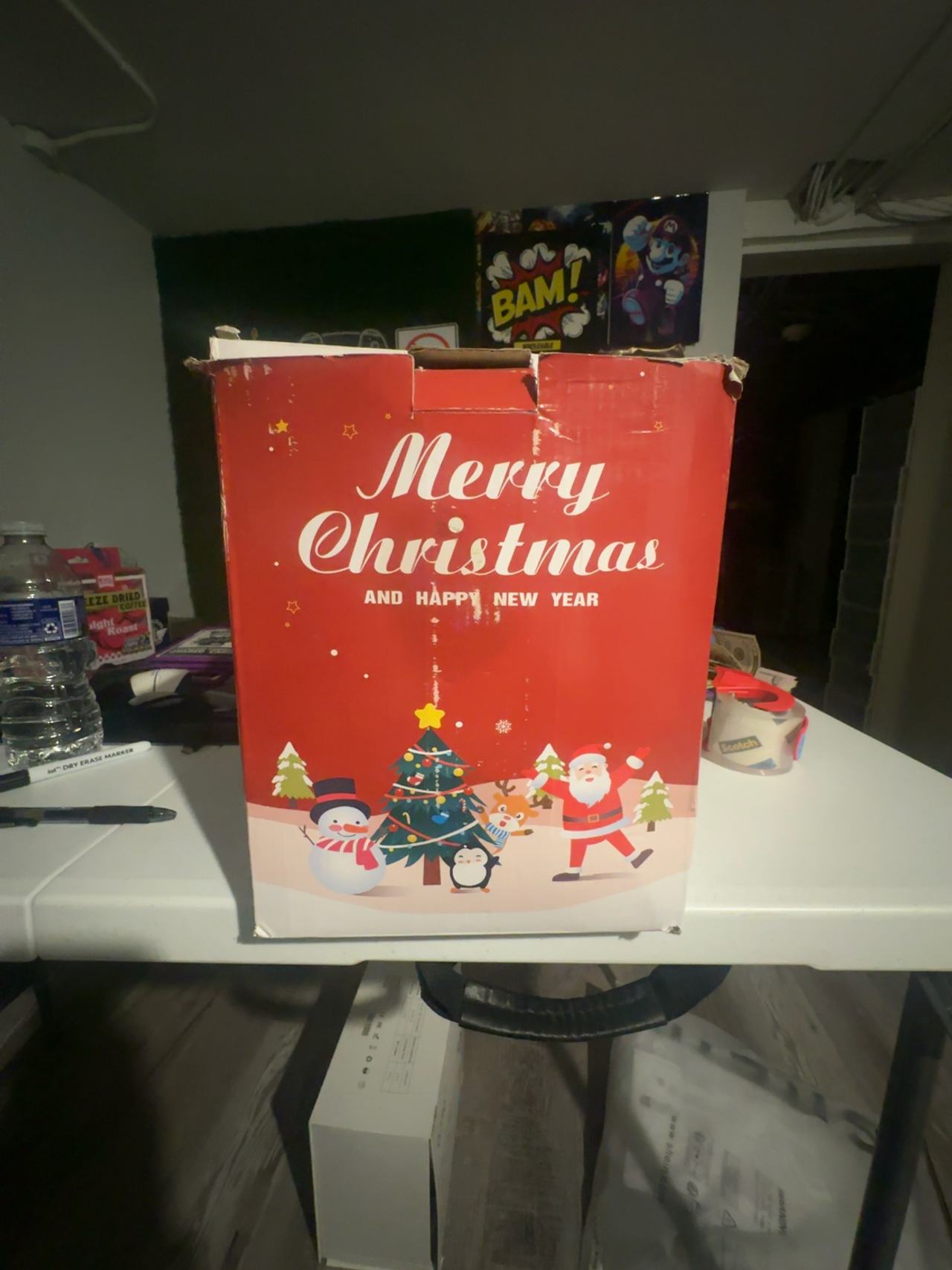 Inflatable Christmas Mystery Light-up Yard Decoration READ DESCRIPTION