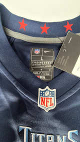 Nike Tennessee Titans Treylon Burks #16 Navy Blue Game Jersey - Image 3