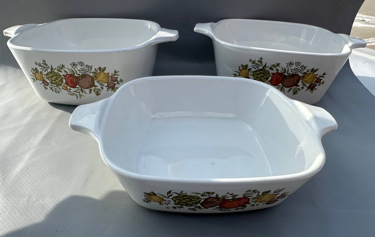 CorningWare Spice O' Life Casserole Dishes