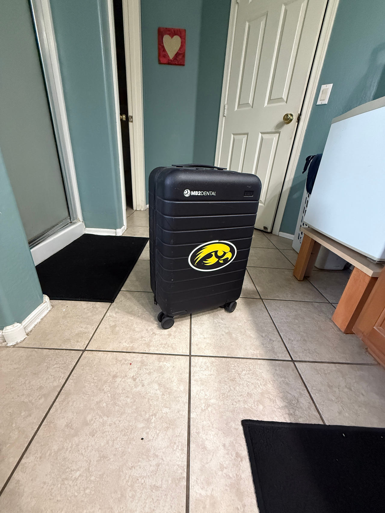 Hard Shell Rolling Carry-On Suitcase