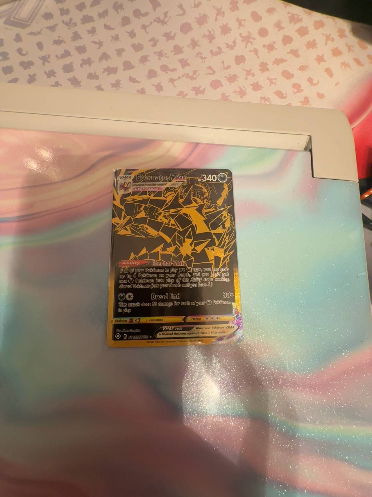 Pokemon Eternatus VMAX Gold Secret Rare (Shining Fates)