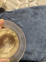 Vintage Glass Cup with Silver Plated Holder and Wood Handle - Image 1