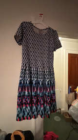 LuLaRoe Fit & Flair Short Sleeve Patterned Dress with pockets size 2xl - Image 1