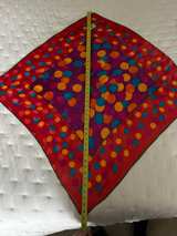 Yves Saint Laurent Vintage Silk Polka Dot Scarf - Image 7
