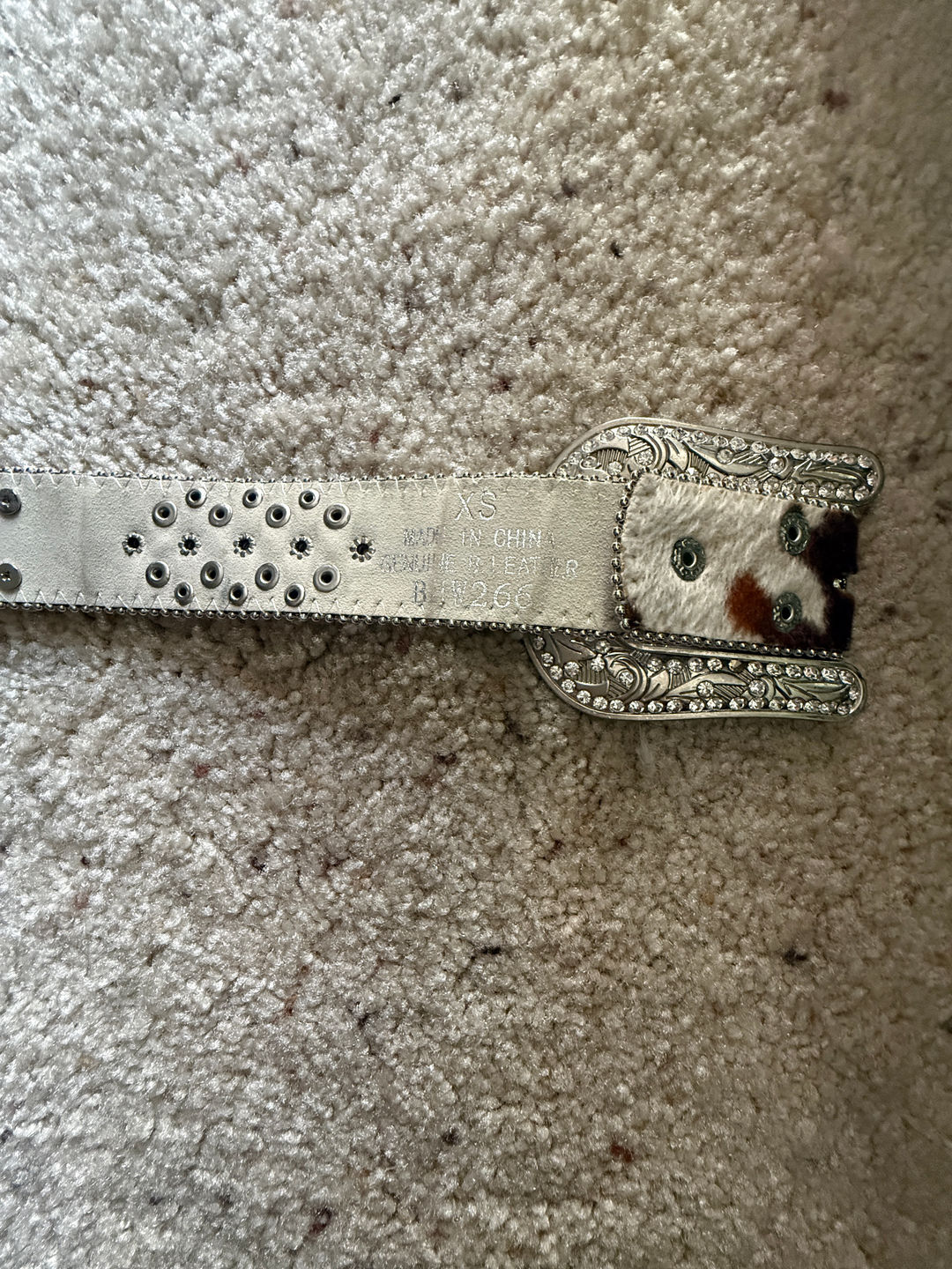 Western Style Cowhide Leather Belt