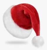 3-PACK Christmas Santa Hat for Adults, Velvet Holiday Santa Claus Hat - Image 1