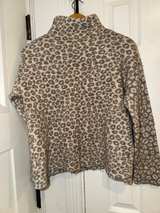 Christian Siriano Leopard Print Mock Neck Sweater Medium - Image 4