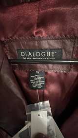 NWT Dialogue Genuine Leather Blazer Jacket size 3X - Image 2