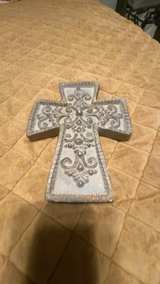 Vintage Rustic Distressed Wall Cross Crucifix - Image 1