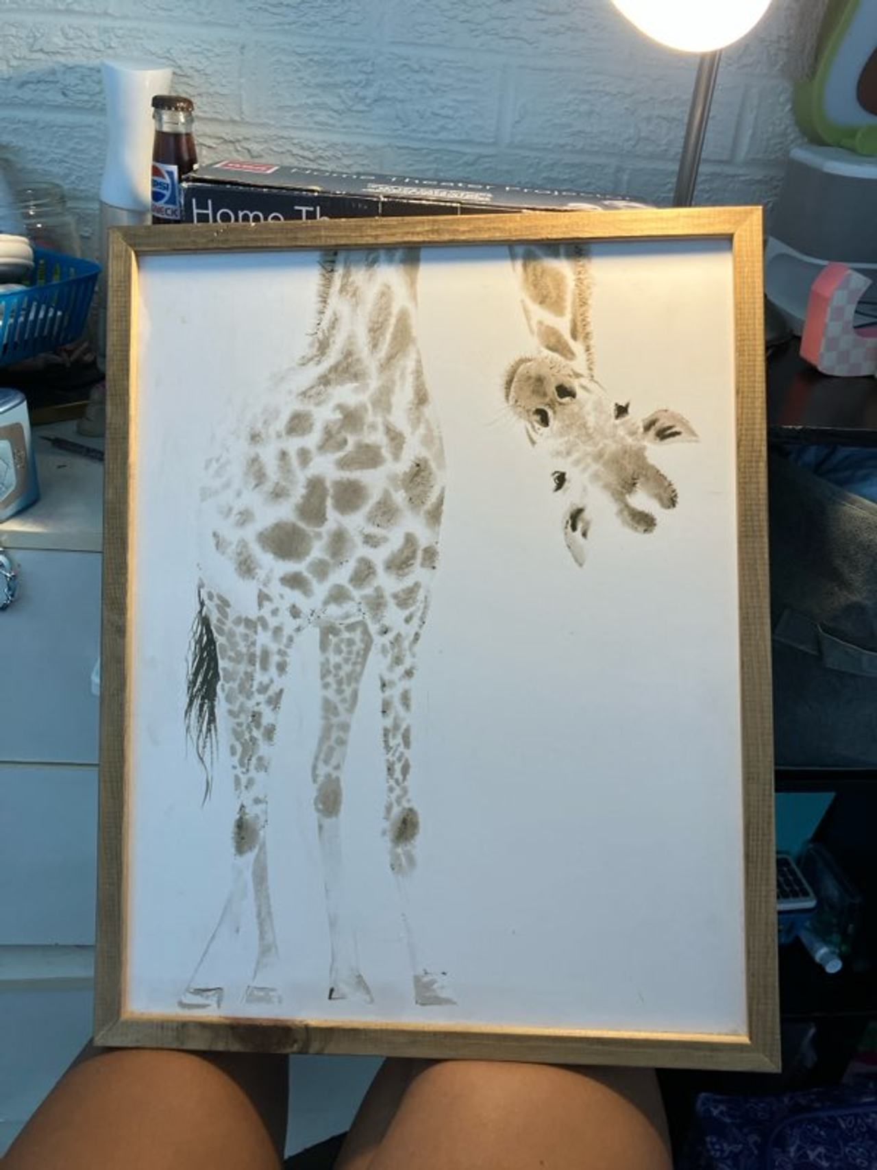 Giraffe Watercolor Painting