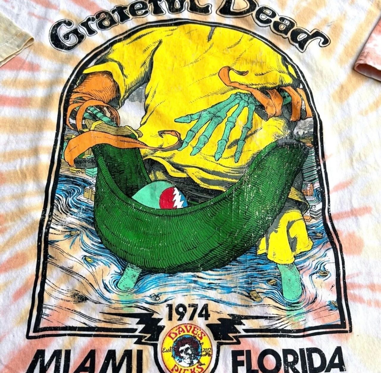 ULTRA RARE! Grateful Dead Dave's Picks Vol. 34 Miami 1974 Shirt NWT - XL