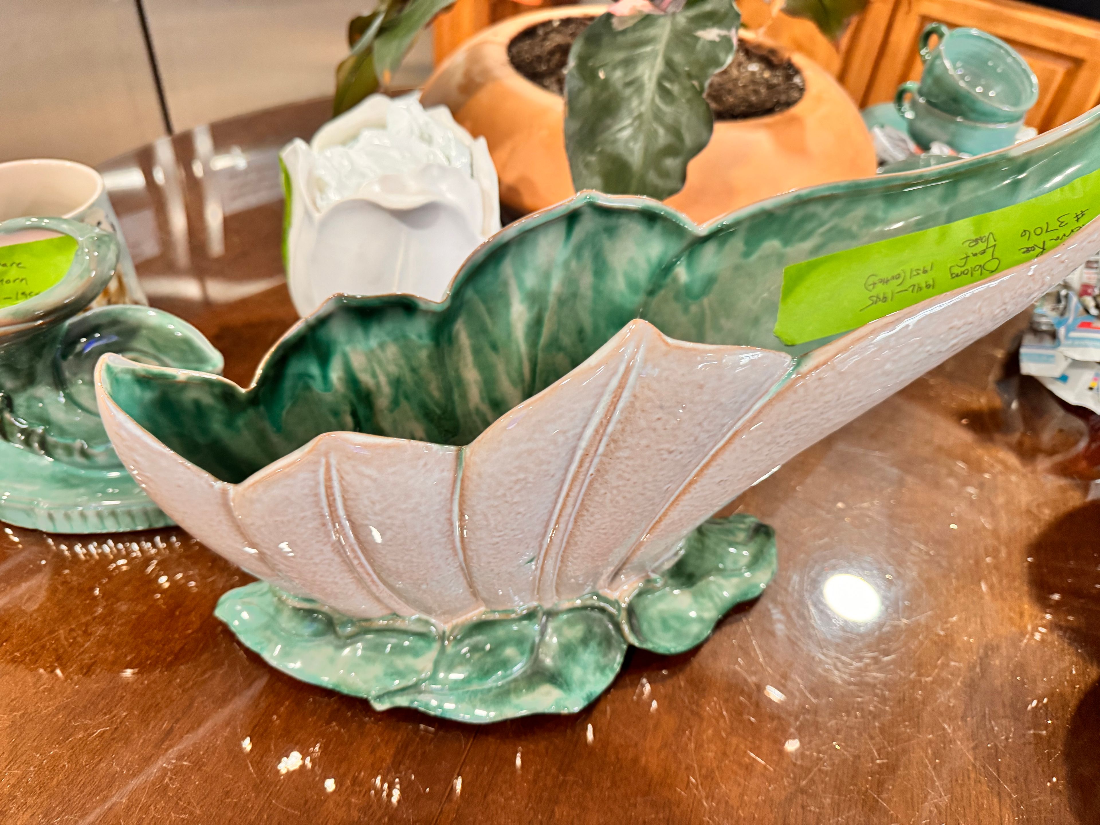 Stangl Terra Rose Vase oblong Leaf Vase #3706 - Image 2