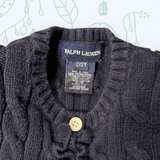 Ralph Lauren Toddler Girls Cable-Knit Ruffle Sweater - Image 2