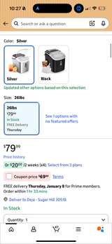 EUHOMY Countertop Ice Maker Silver - Image 4