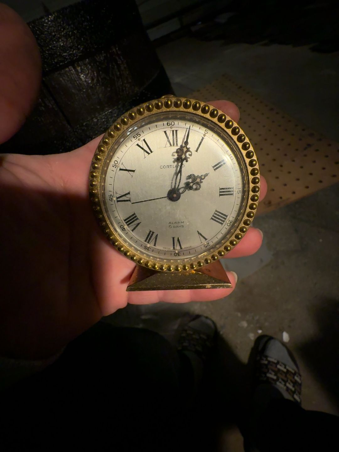 Swiza 8-Day Vintage Alarm Clock