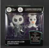 The Nightmare Before Christmas Jack Skellington & Zero Flocked Figures - Image 2