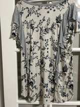 Cato Women's Floral and Stripe Ruffle Top - Image 2