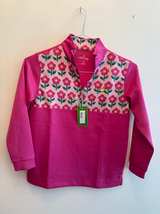 Masters Kids Girls XL Floral Quarter-Zip Pullover - Image 2