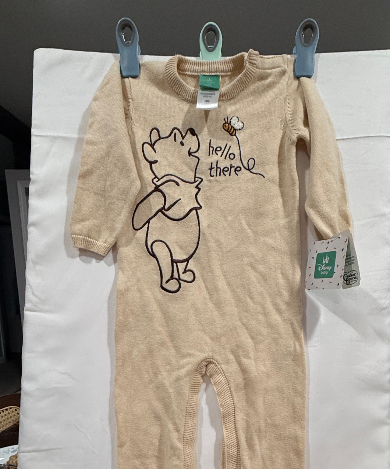 Disney Baby Winnie the Pooh Knit Romper size 12m