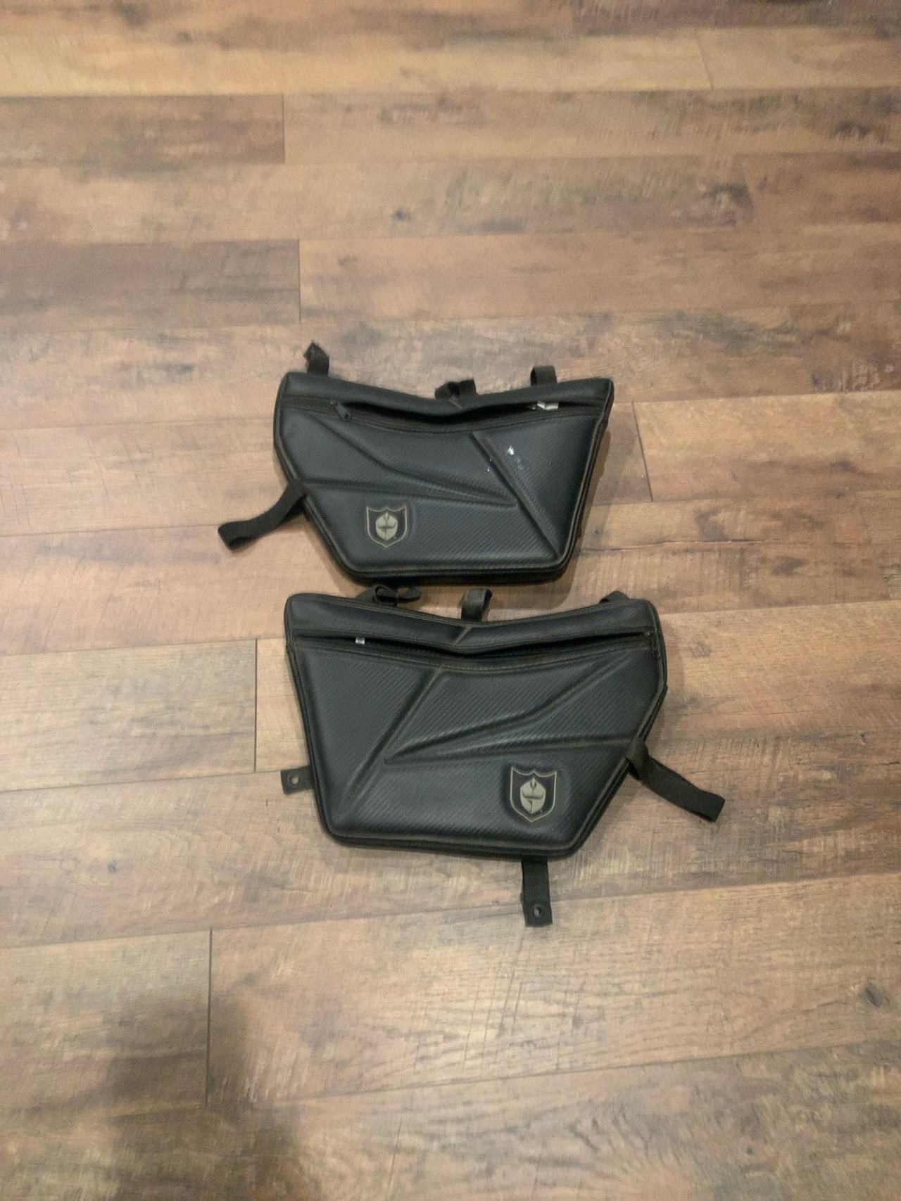 Pro Armor Front Door Knee Pads with Storage Bag Black/Blue
