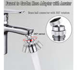 Faucet Adapter with Aerator, Sink Faucet to Garden Hose Adapter Kitchen/Bathroom - Image 5