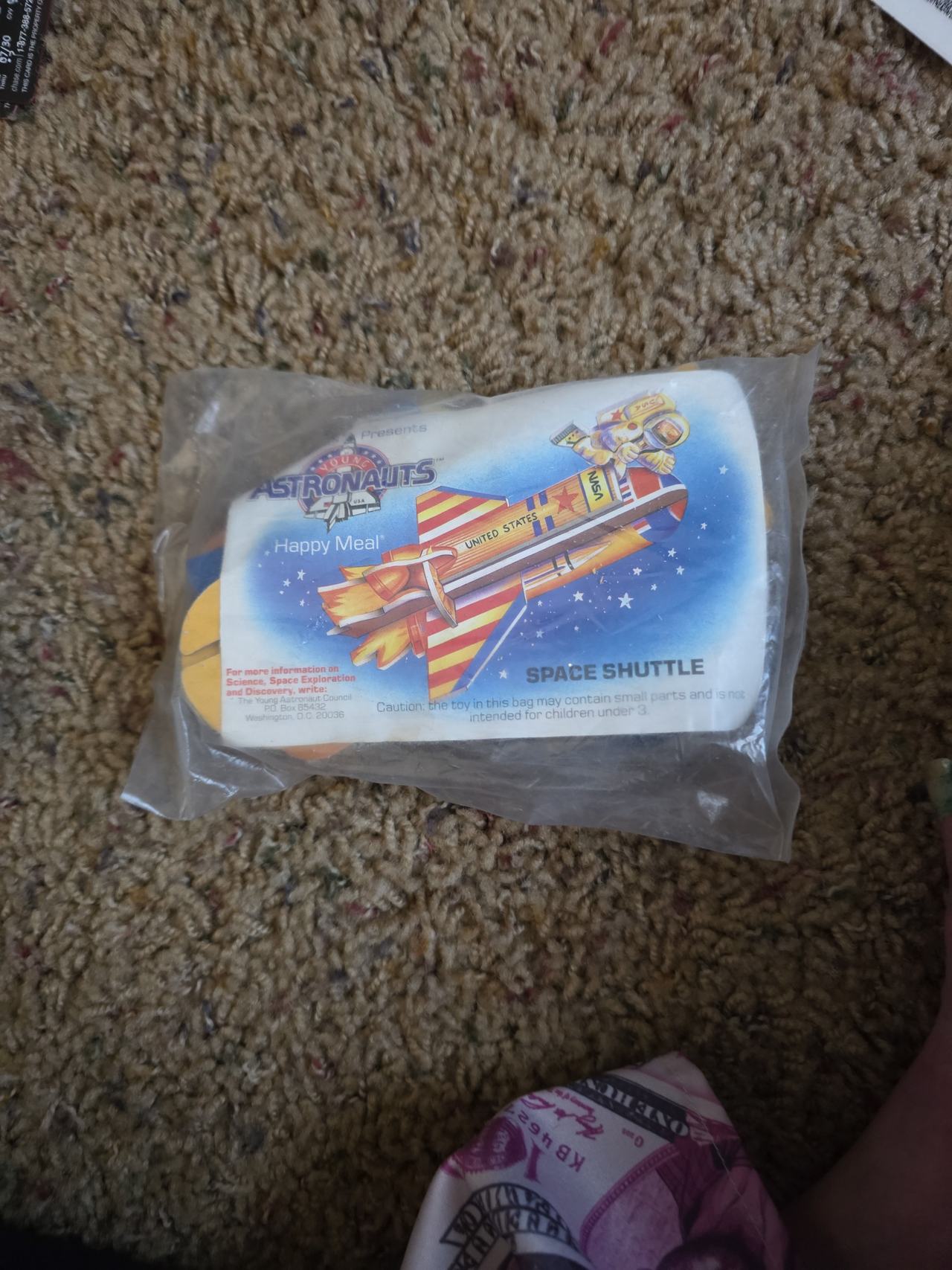 McDonald's Young Astronauts Space Shuttle Happy Meal Toy
