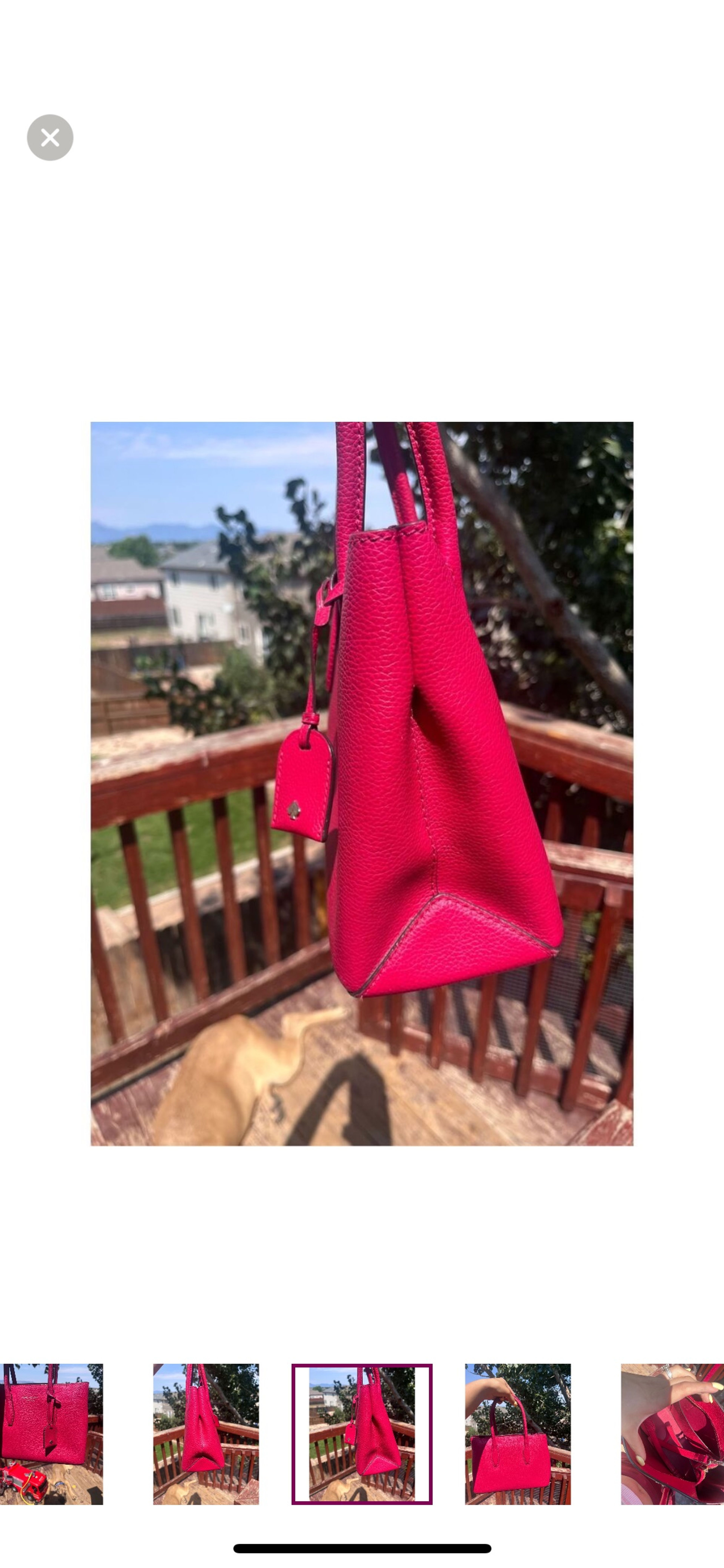 Kate Spade Fuchsia Tote Bag - Image 5