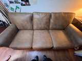Brown Leather Sofa - Image 3
