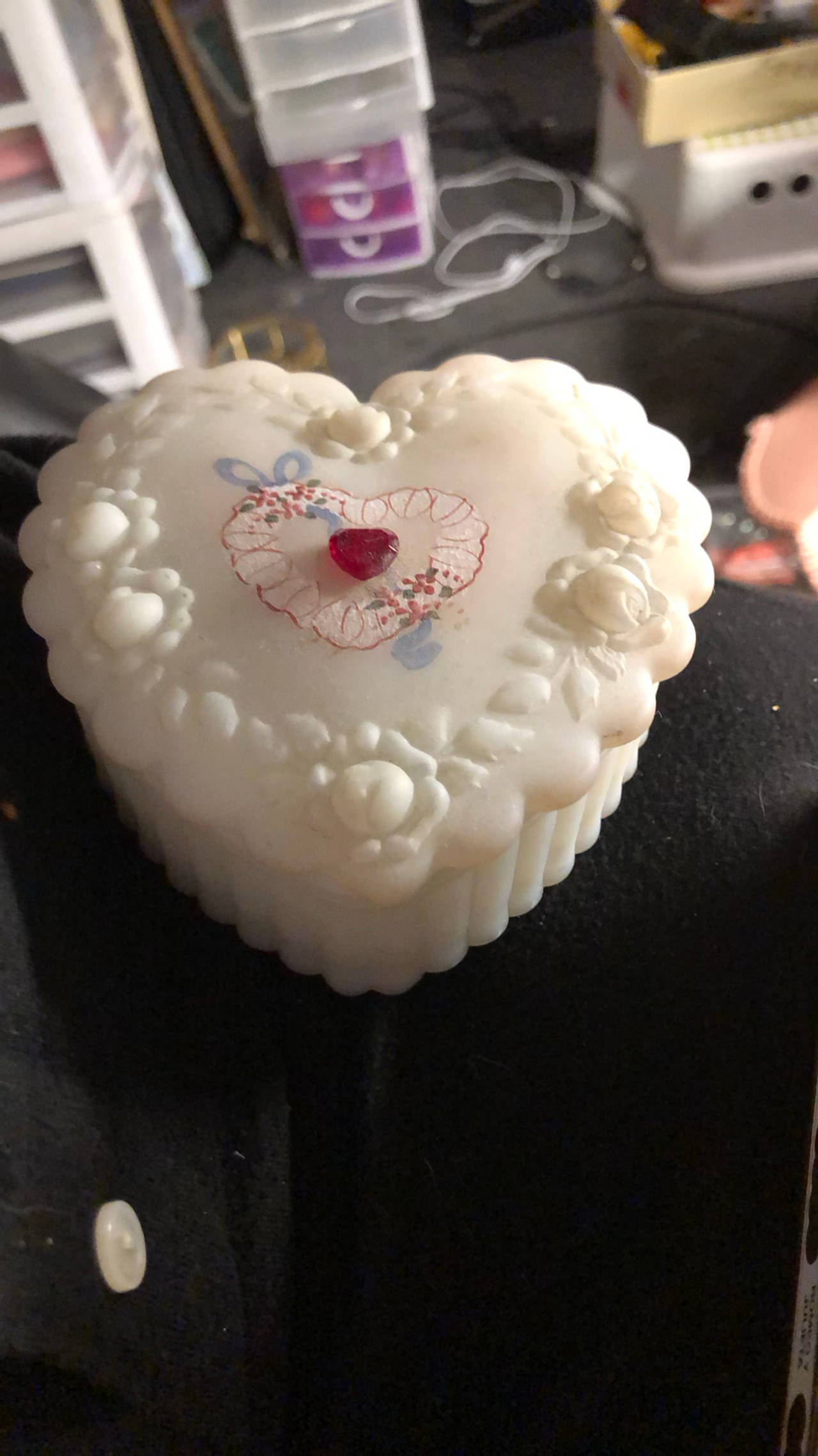 Heart-Shaped Trinket Box