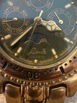 Lorelli Multifunction Gold-Tone Moon-Phase Watch – Vintage Style - Image 2