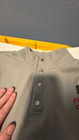 Ohio State Buckeyes Grey Quarter-Button Pullover Jacket - Image 4