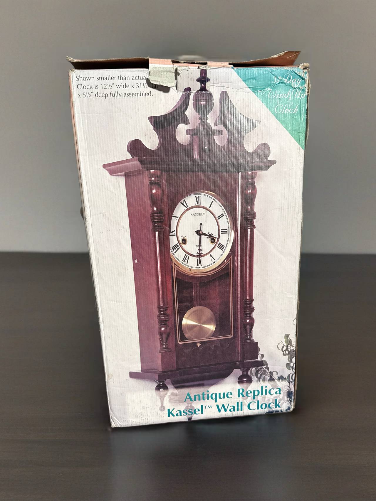 Kassel 31-Day Wind-Up Antique Replica Wall Clock
