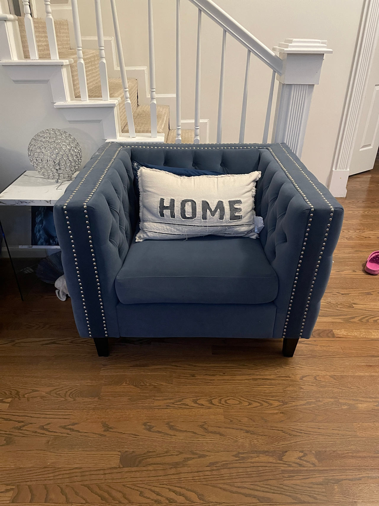 Josie Velvet Tufted Chesterfield Chair
