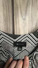 AB Studio Black and White Chevron Maxi Dress size L Large - Image 2