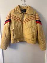 OSSI ski wear Vintage Racing Stripe Puffer Jacket - Image 6