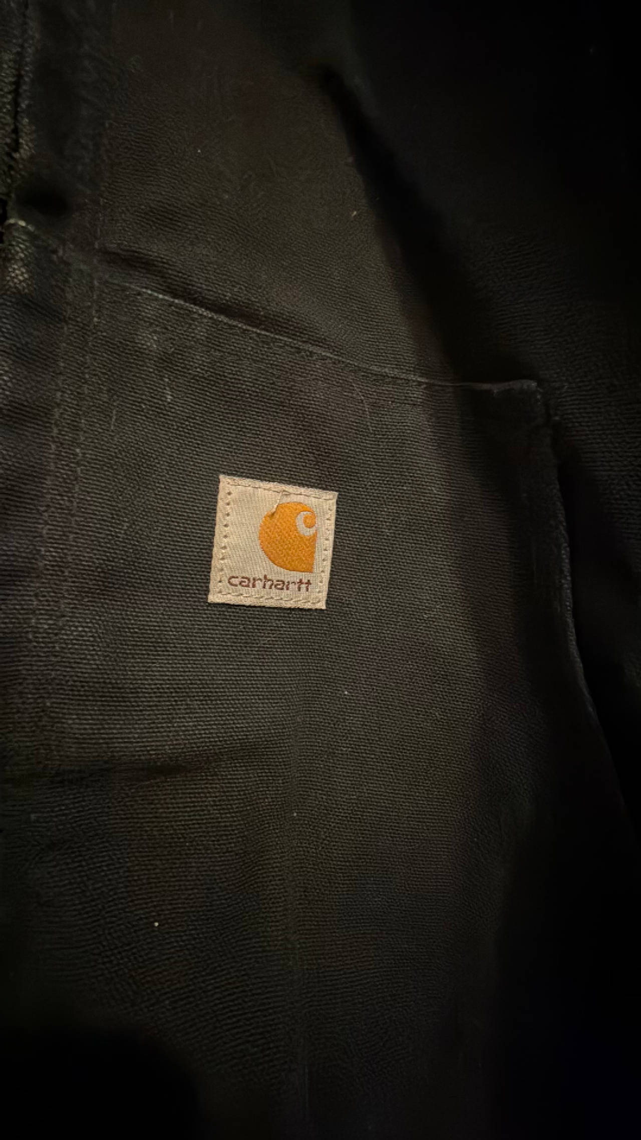 Carhartt Vintage J140 Black Duck Canvas Coat Large Heavy Insulated Jacket Men’s 