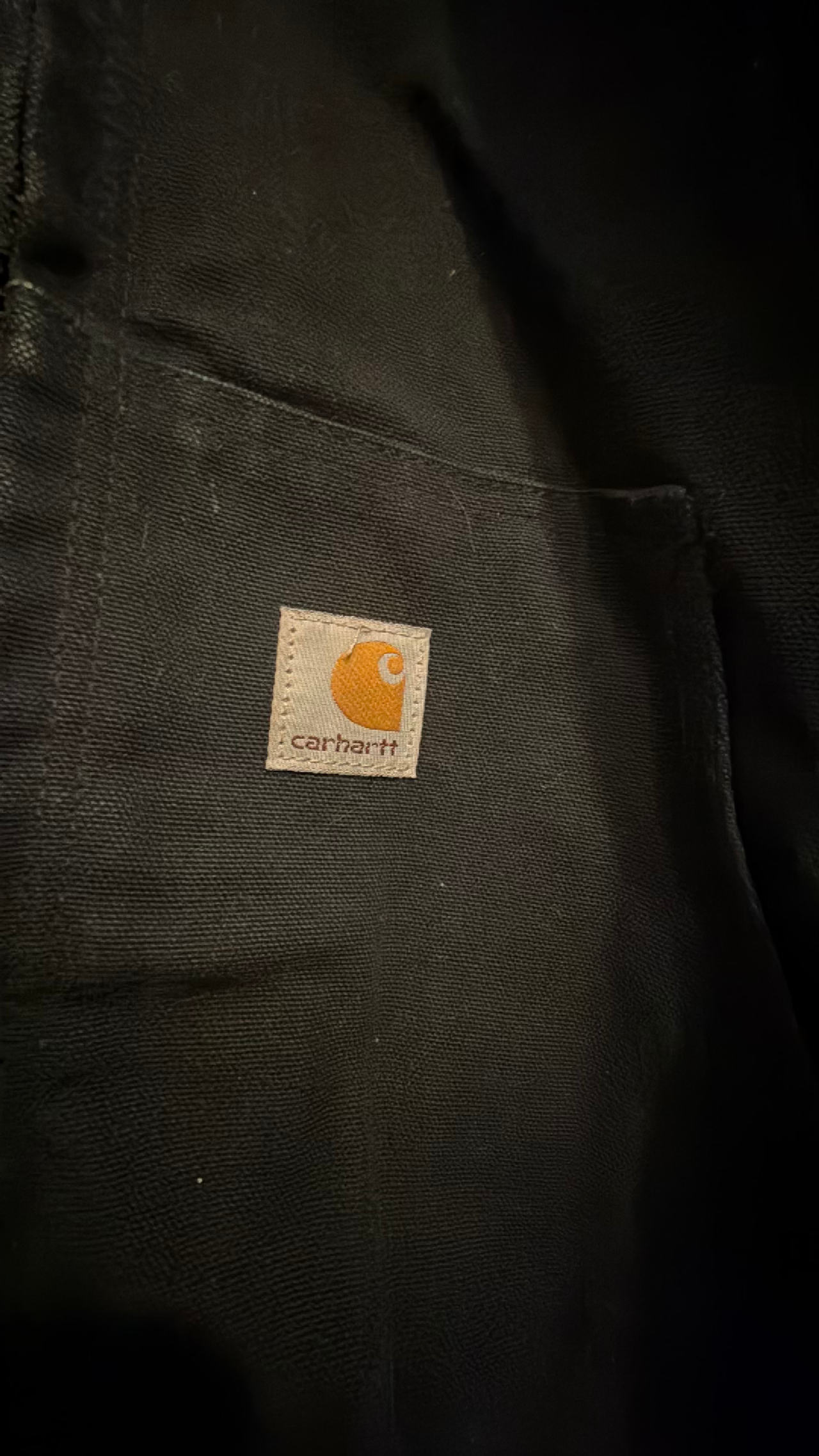 Carhartt Vintage J140 Black Duck Canvas Coat Large Heavy Insulated Jacket Men’s 