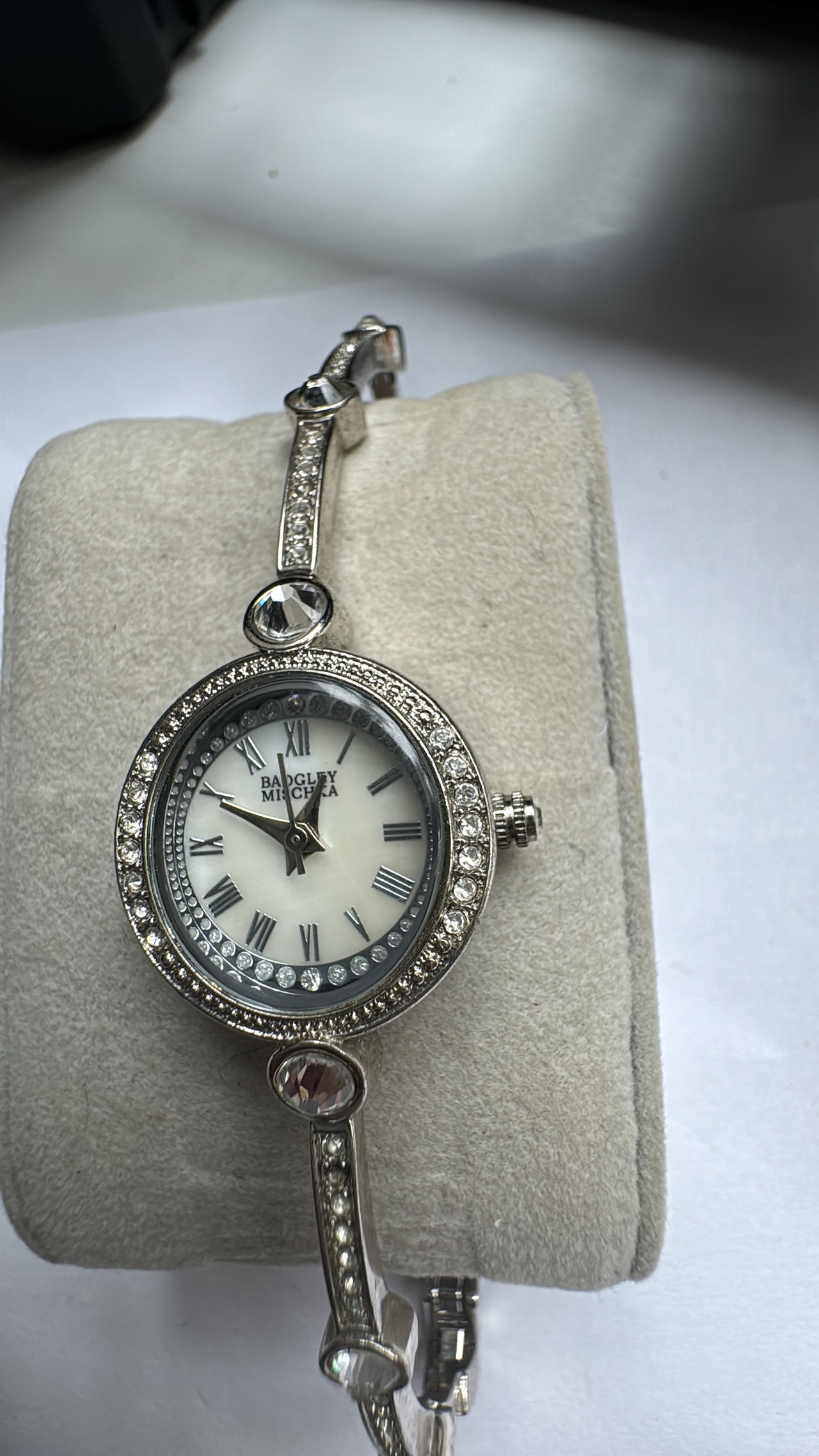 Badgley Mischka Women's Crystal Accent Watch